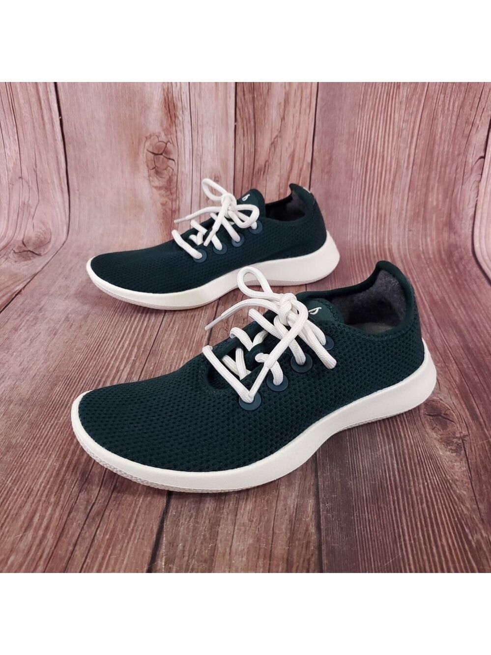 Allbirds TR Tree Runners Womens Size 7 Green Wool Knit Athletic Running Shoes